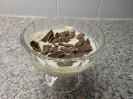 dinsdag 18 september: mousse van klop klop met verse vruchten